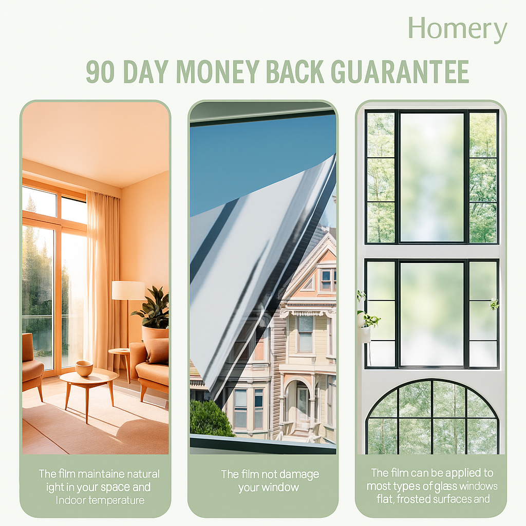 Homery Privacy & Heat Control Window Film